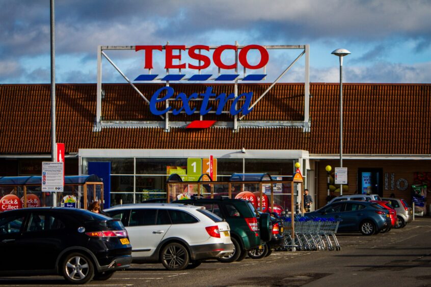 Tesco supermarket exterior