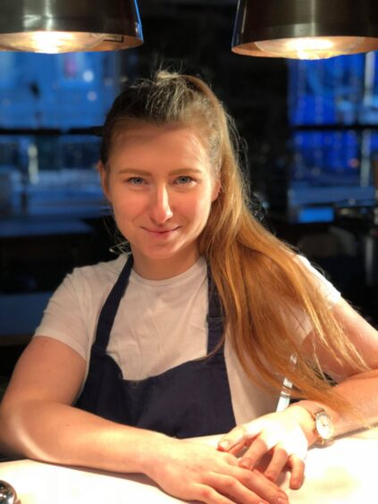 Evelina Stripeikyte, the Perthshire-based chef who has just made her first appearance on BBC show MasterChef: The Professionals.