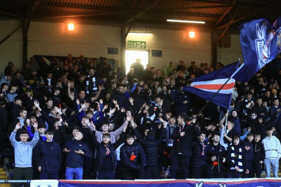 Dundee fans at Dens Park