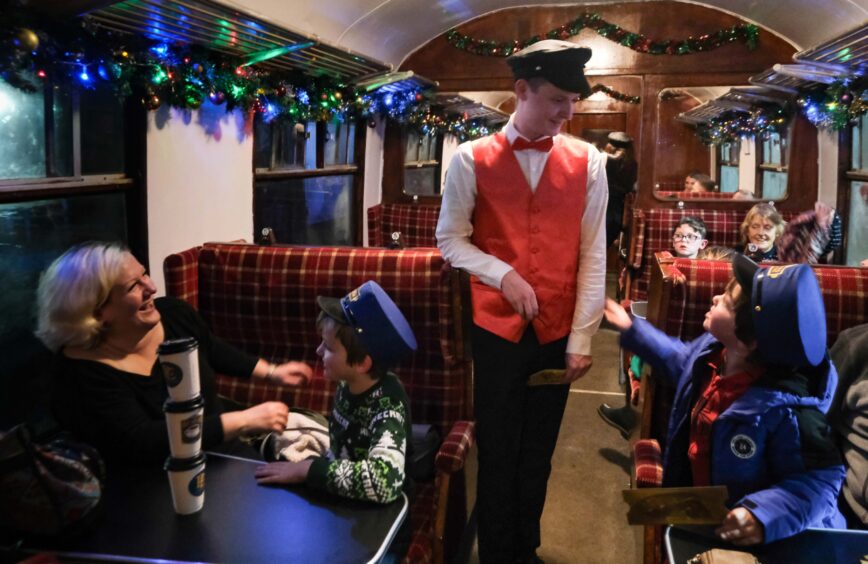 Polar Express at Brechin Caledonian Railway.