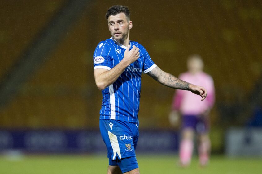 Graham Carey during the match between St Johnstone and Kilmarnock at McDiarmid Park. 