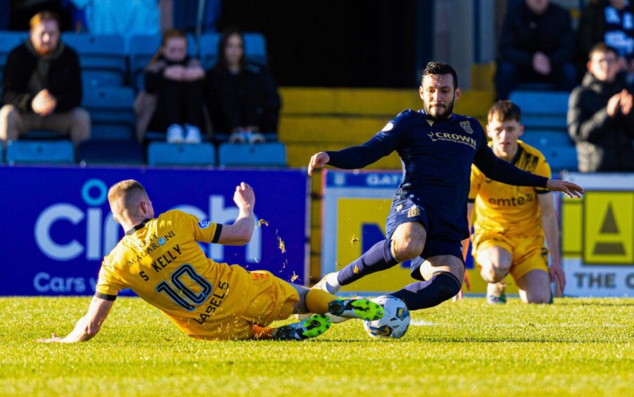 Antonio Portales was in fine form once more for Dundee. Image: SNS
