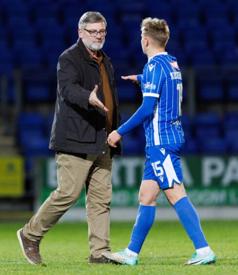 St Johnstone manager Craig Levein at full-time after the Ross County game. 