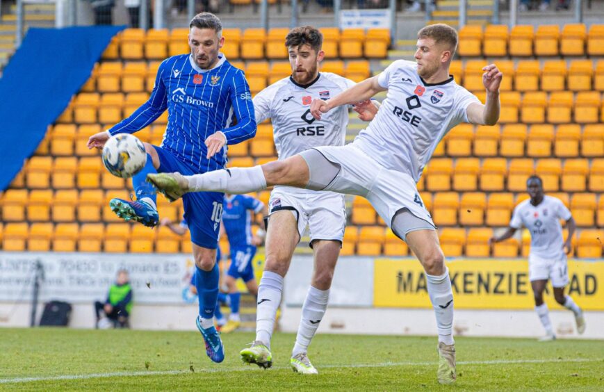 St Johnstone's Nicky Clark in action. 