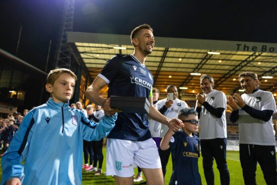 Cammy Kerr received a guard of honour ahead of his testimonial clash with Celtic. Image: Ross Parker / SNS Group)