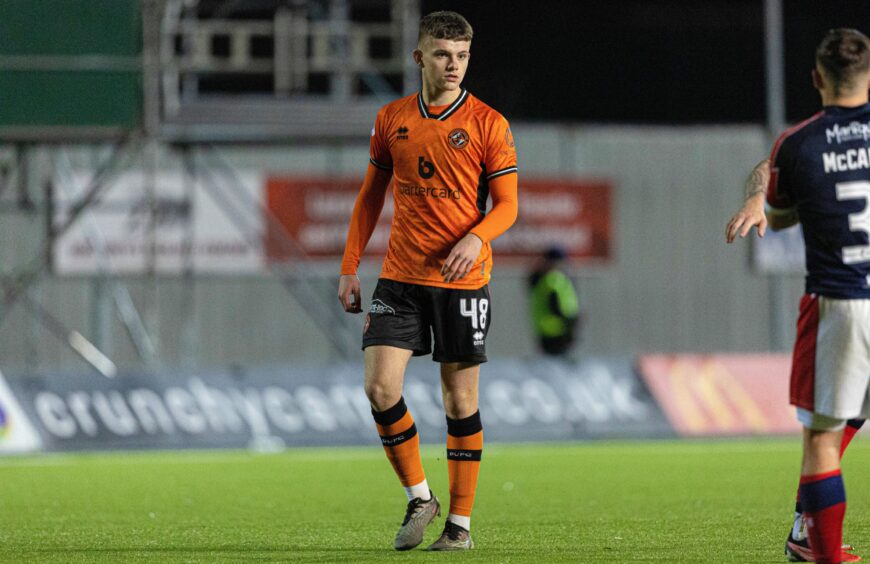 Dundee United's 17-year-old debutant Adam Carnwath