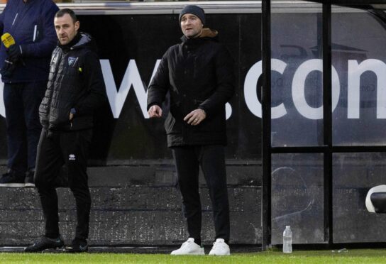 Dunfermline manager James McPake was 'proud' of his players. Image: SNS.