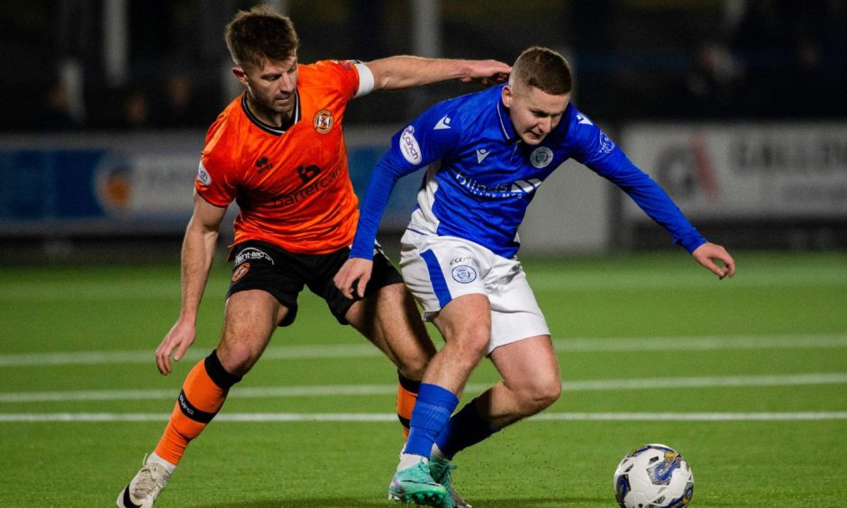 Ross Docherty in action at Palmerston Park