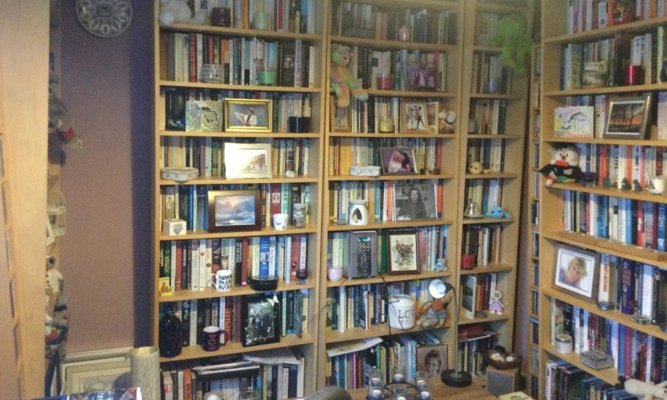 Phil Vivian's library in his Pitlochry home.