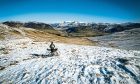 Filmmaker Markus Stitz and his favourite view - towards the mountains of the Southern Cairngorms near Spittal of Glenshee.