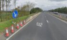 Repairs to the bridge at the A92 Thornton bypass get underway.
