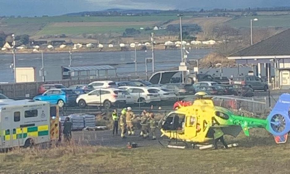 Air ambulance called after house fire in Montrose