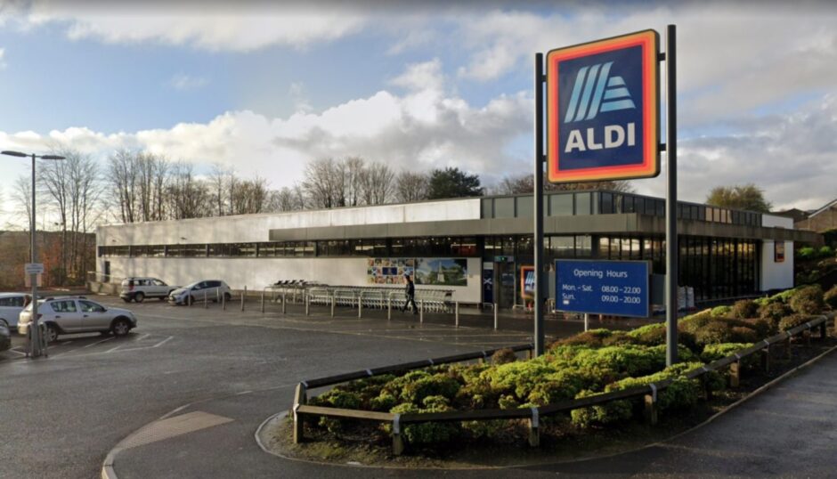 Aldi in Cowdenbeath. 