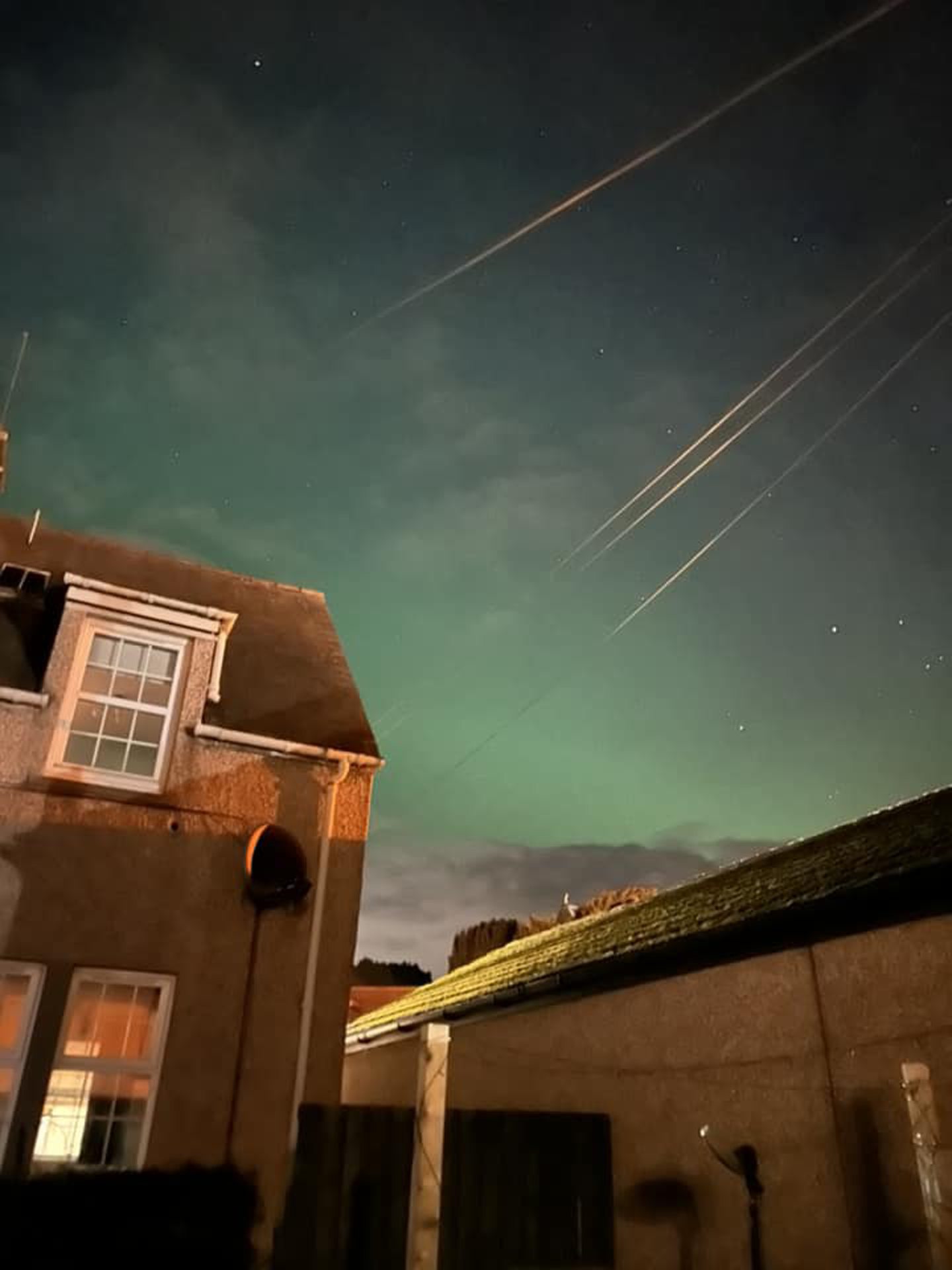 The northern lights in Leuchars