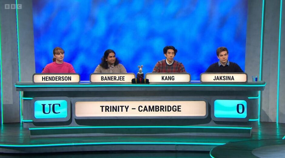 Ex-Grove academy pupils appears on University Challenge 