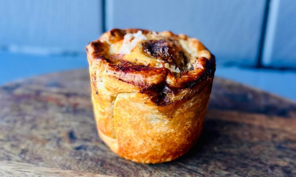 The Beef bourguignon pie from The Newport Bakery Christmas menu 