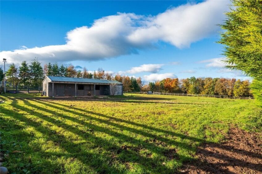 For sale Perthshire home with stables and equestrian yard