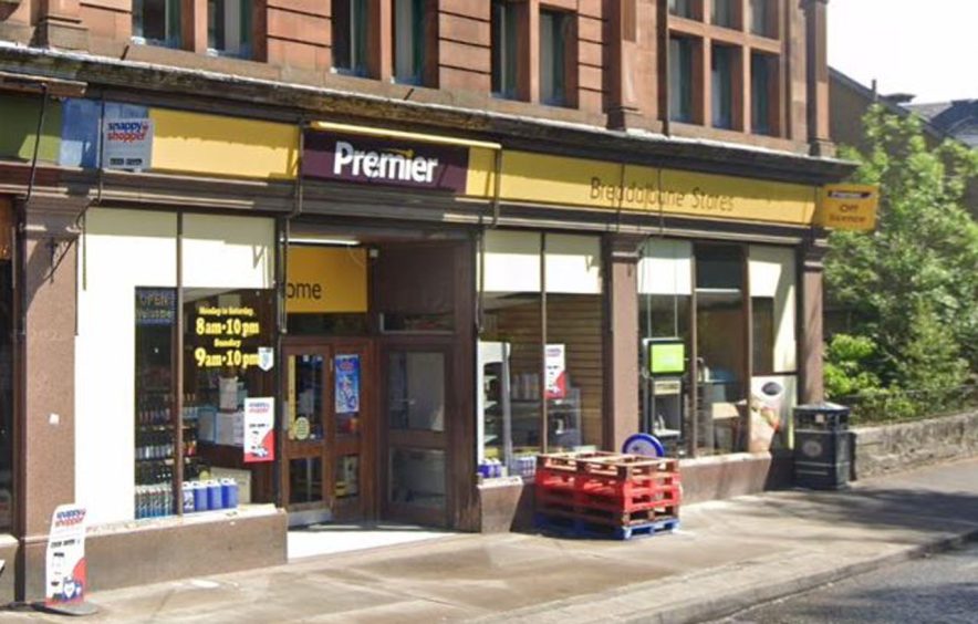 Exterior of Premier store in Aberfeldy