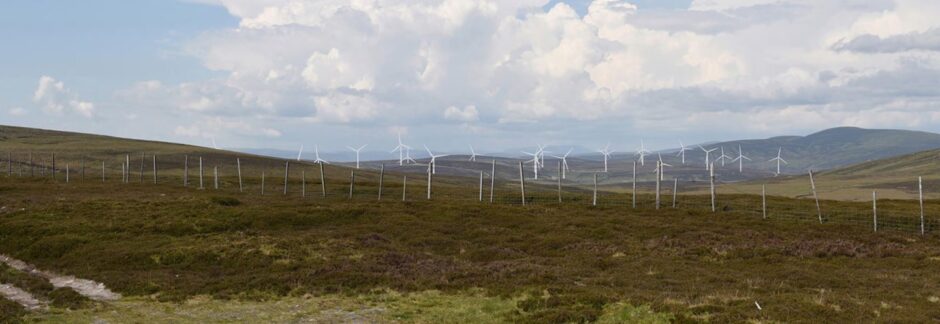 Glendye windfarm photo montage