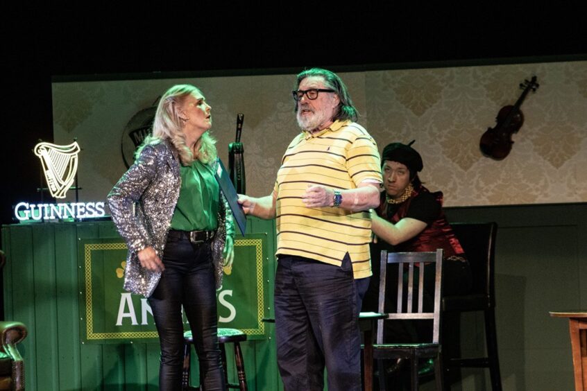 Ricky Tomlinson and Annie, played by Catherine Rice