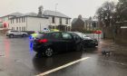 The crash on Claypotts Road in Broughty Ferry. Image: James Simpson/DC Thomson