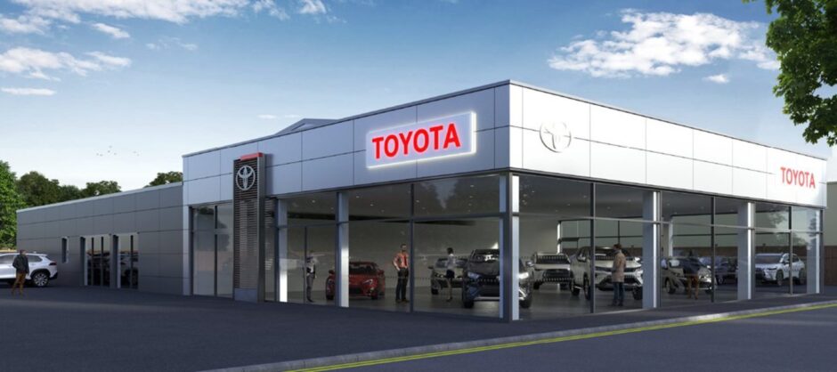 Artists impression of Perth Toyota branch