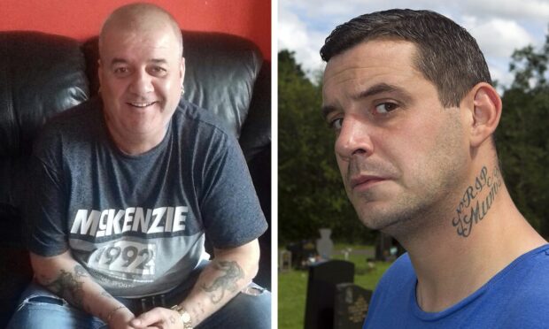 Craig Nixon, right, admitted murdering his dad Ian Menzies.