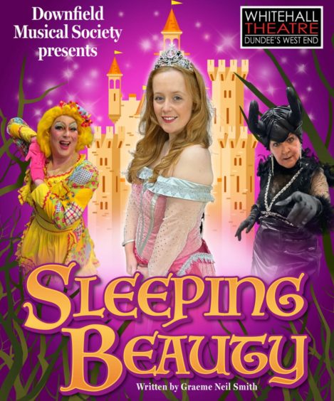 A poster for the Sleeping Beauty Christmas show in Dundee. 