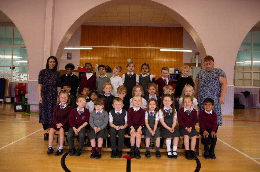 Dens Road Primary's first class photo for 2023. 