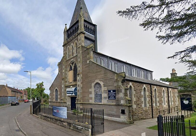 Downfield Mains Church in Dundee where Nathan McConnell is minister. 