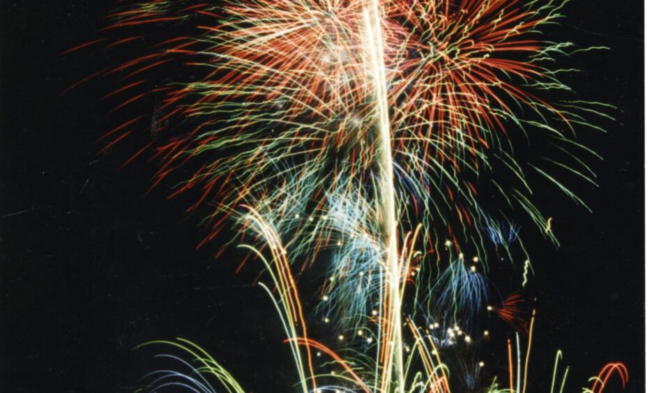 Fireworks at Baxter Park in 2023.