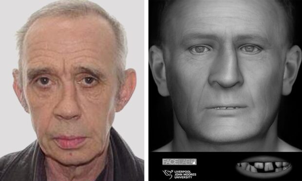 Police used a facial reconstruction to help identify the remains of Ean Coutts.