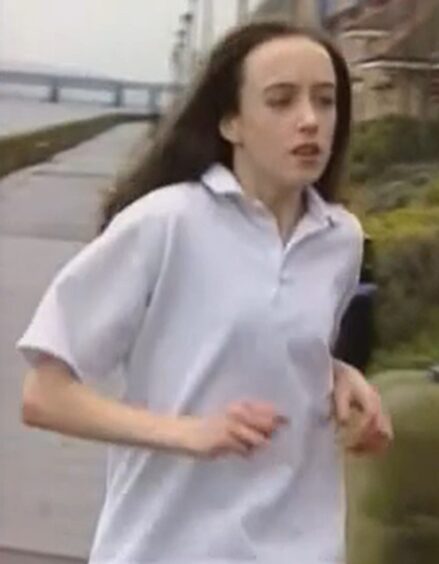 Eilish McColgan as a teenager.