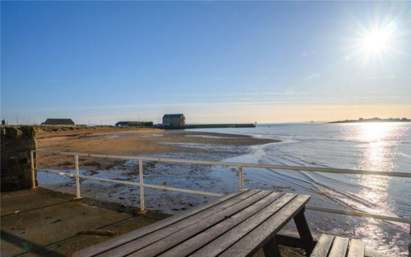 The Toft comes with its own private terrace overlooking Elie beach and the Forth