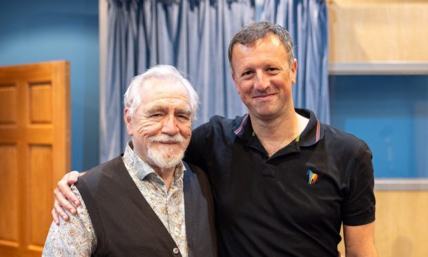 Brian Cox with Neil Forsyth.