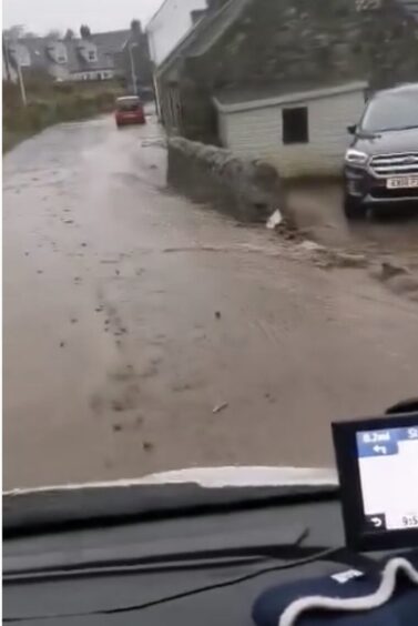 Roads in Ceres in Fife have also been flooded.