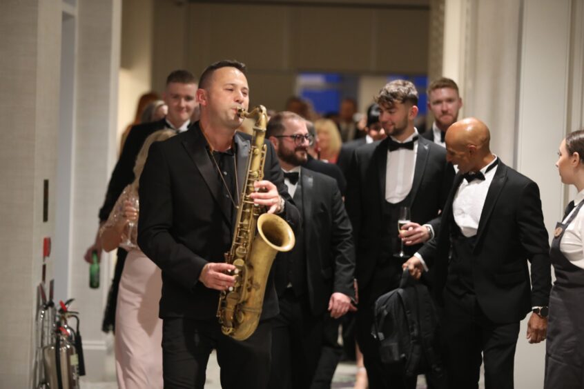 Konrad Sax leads the way at last year's Courier Food and Drink awards ceremony. 