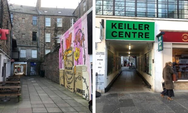 New Inn Entry has been given the nickname 'Crack Alley' by some workers. Image: James Simpson/DC Thomson