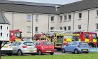 Fire crews at the Sunny Braes Court care home fire in Kirkcaldy