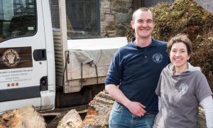 Jen and Kenny Brodie, who run Brodies Timber.