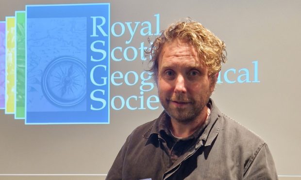 James Bluemel with his RSGS honorary fellowship awarded in Perth. mage: RSGS