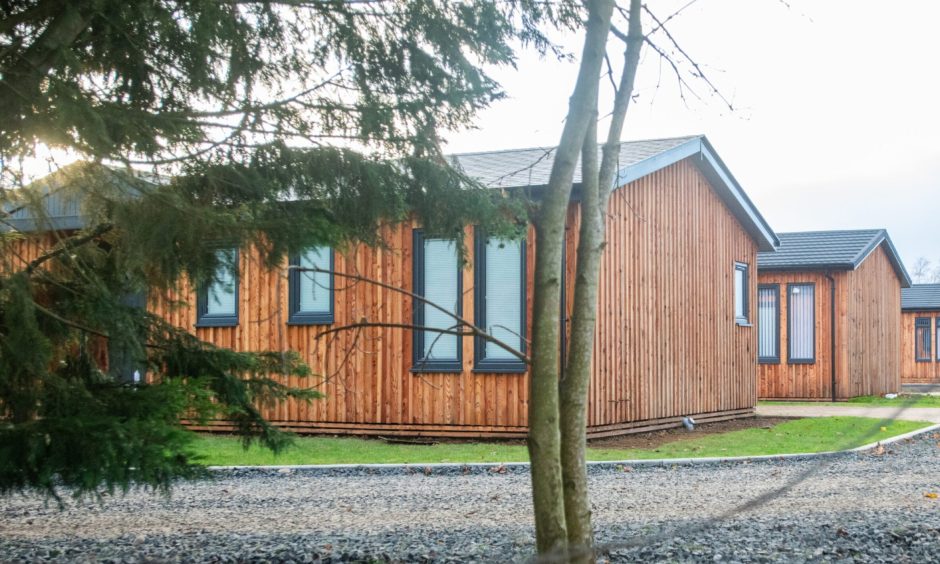 A lodge at Bendochy Park.