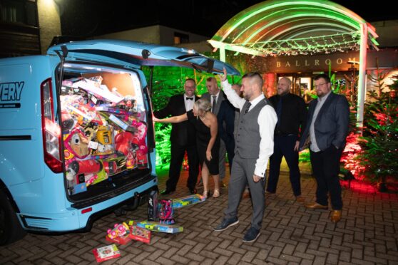 Businessman Gary Rooney donated £3,000-worth of toys to the Help for Kids Christmas appeal at its winter ball.