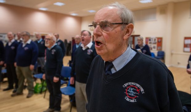 Leven pensioner Ian Duncan finds singing with the East Fife male Voice Choir helps his lungs after COPD diagnosis.