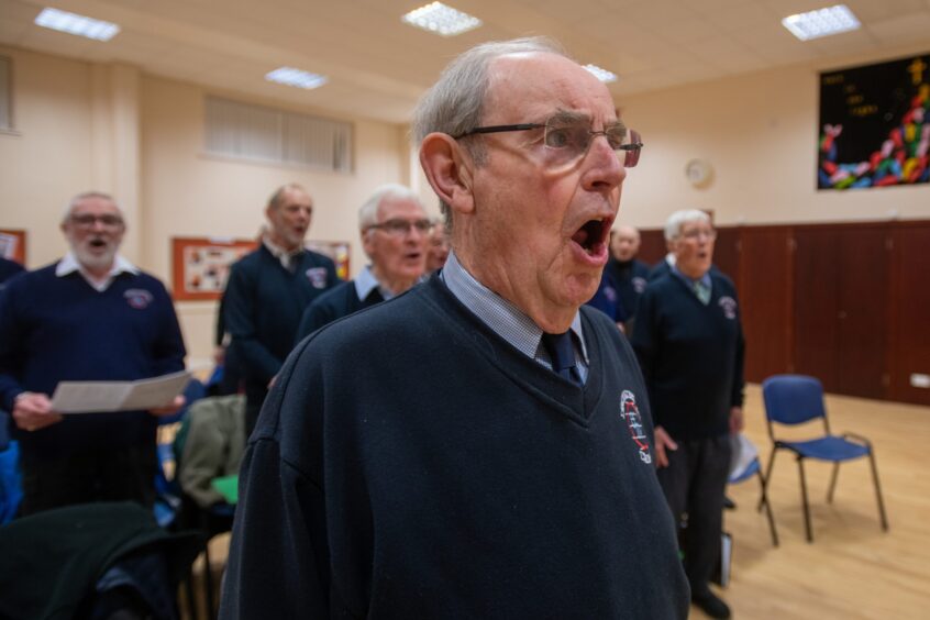 Ian has been singing with the East Fife Male Voice Choir for 30 years. 