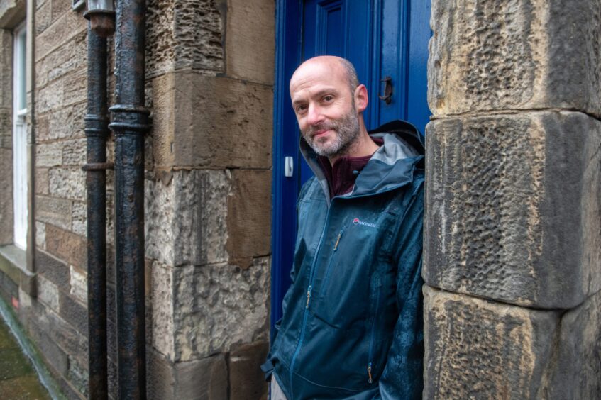 Rob Allen is appealing for help to protect his Pittenweem home. 
