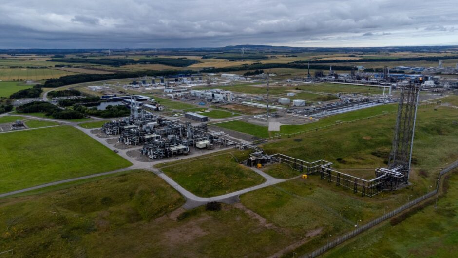 St Fergus gas terminal near Peterhead, Aberdeenshire.