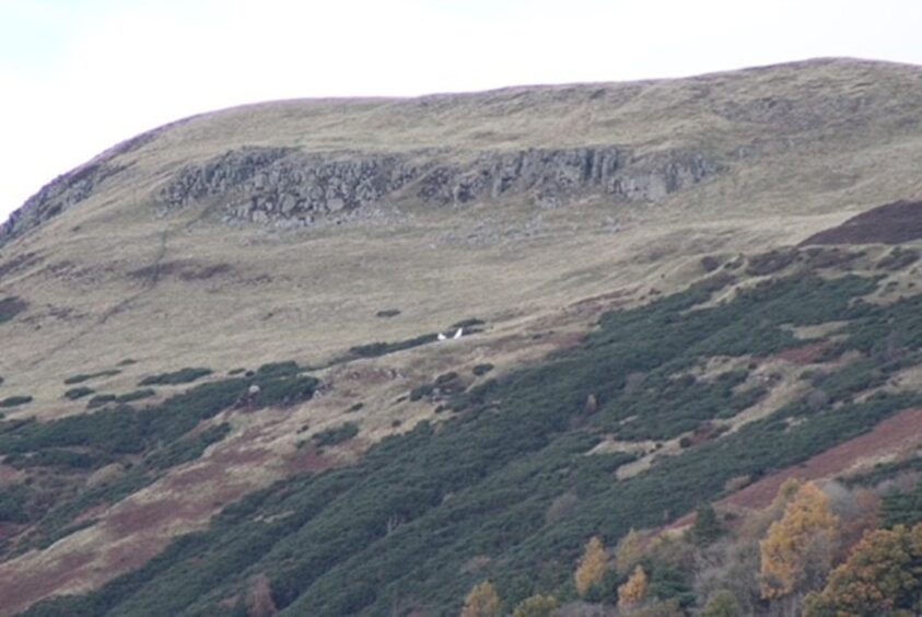 The glider crashed into the side of Bishop Hill, near Kinnesswood. 