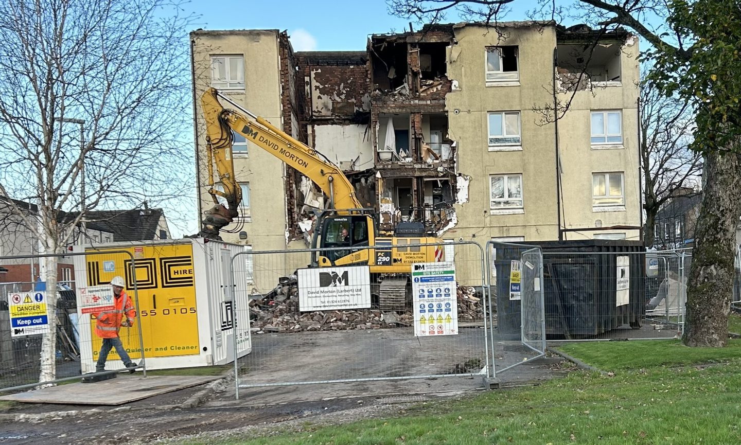 Lochgelly flats torn down with family belongings still inside