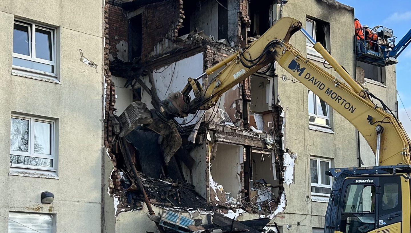 Lochgelly flats torn down with family belongings still inside